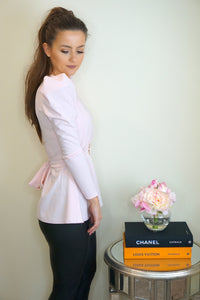 Styled Clothing Pink Top with tie up back
