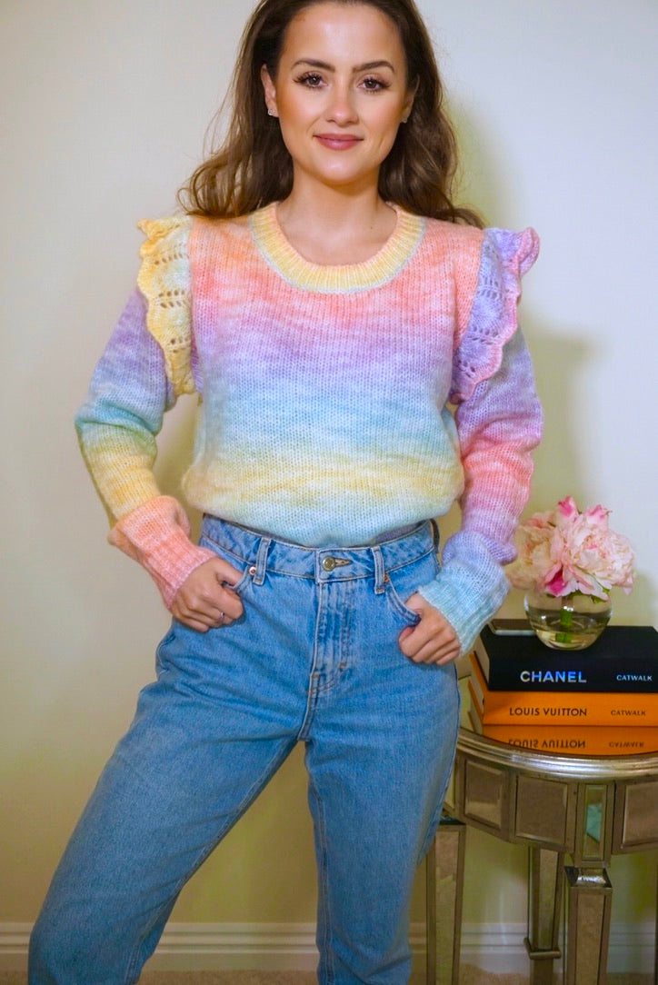 Multicoloured Pastel Knit Jumper