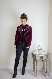 Styled Clothing Velvet Red jacket