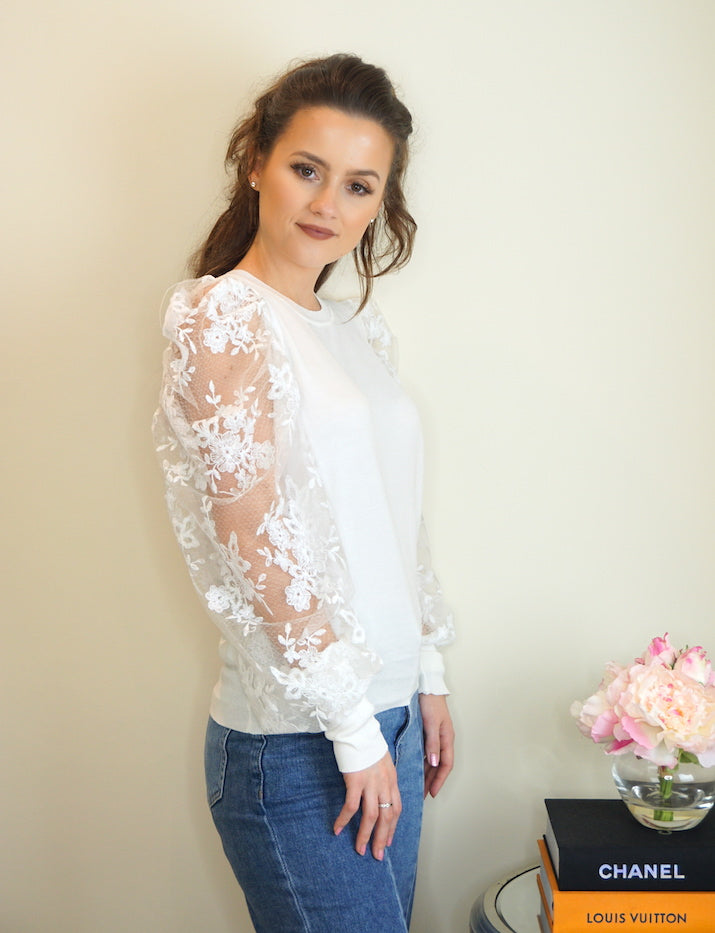 Styled Clothing Soft Lace Sleeve Blouse