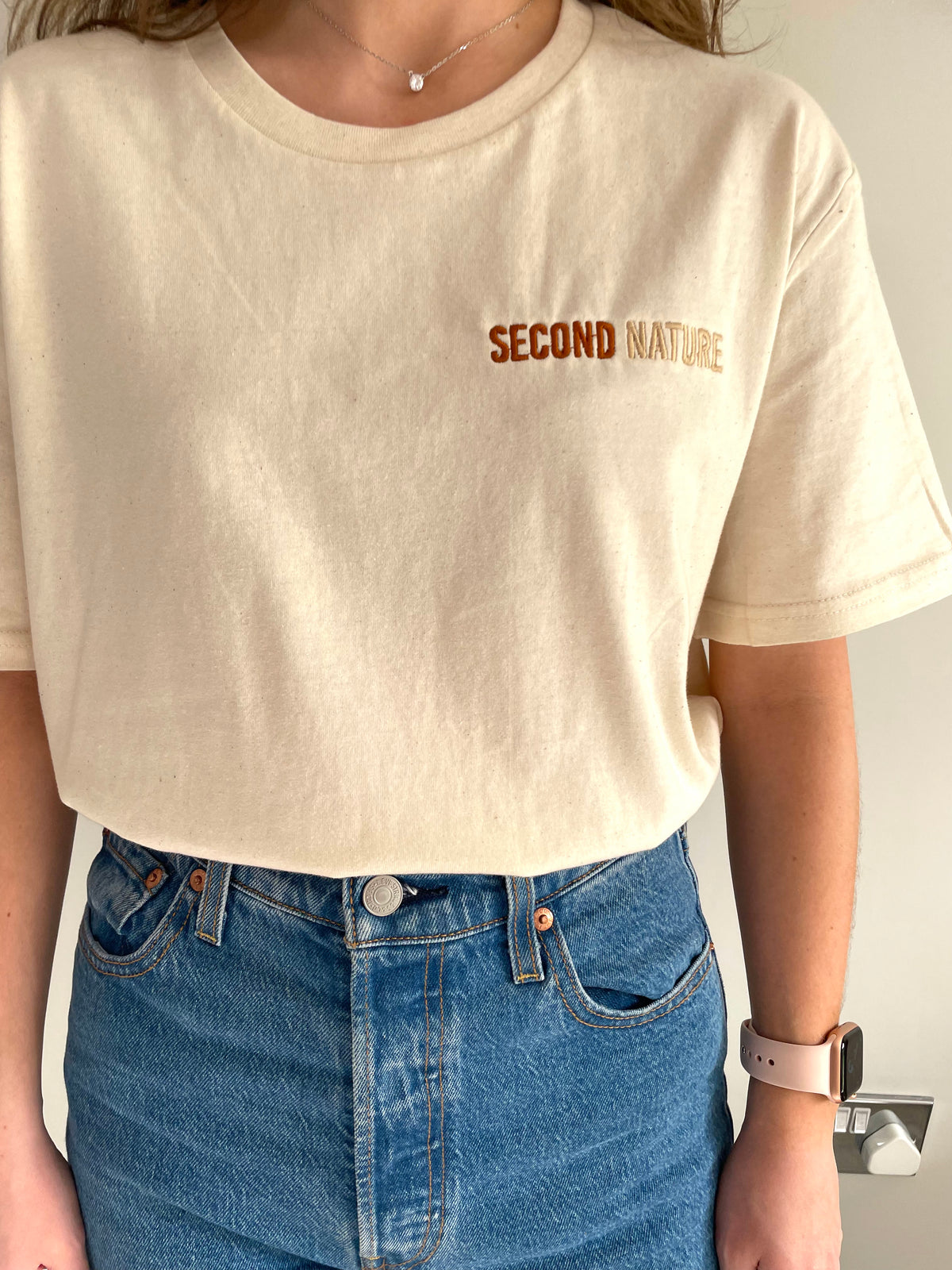 Second Nature Leisurewear T-shirt in Cream
