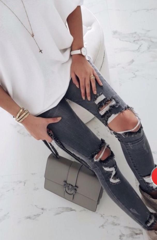 Styled Clothing Charcoal Skinny Jeans