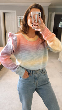 Multicoloured Pastel Knit Jumper