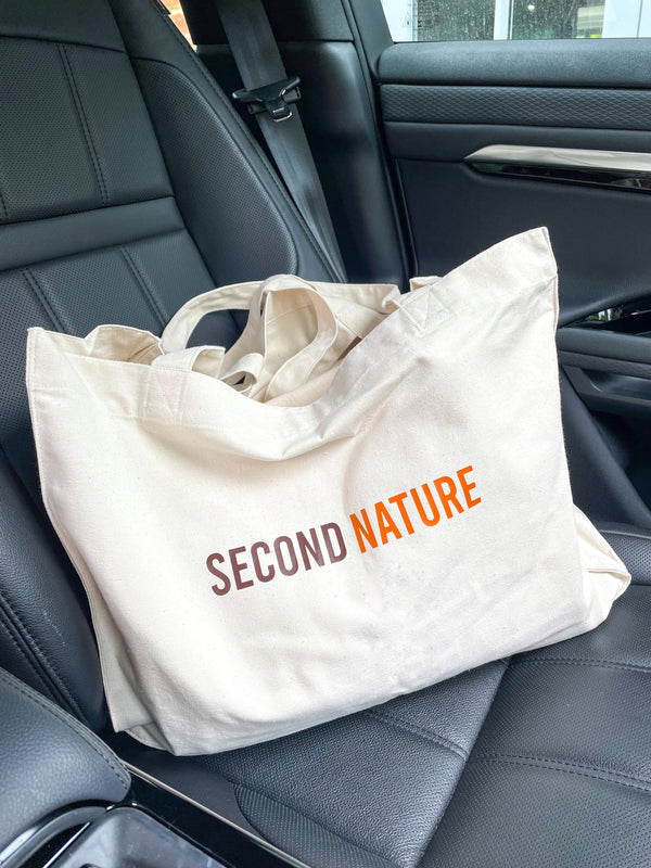 Tote bag natural with Second Nature logo